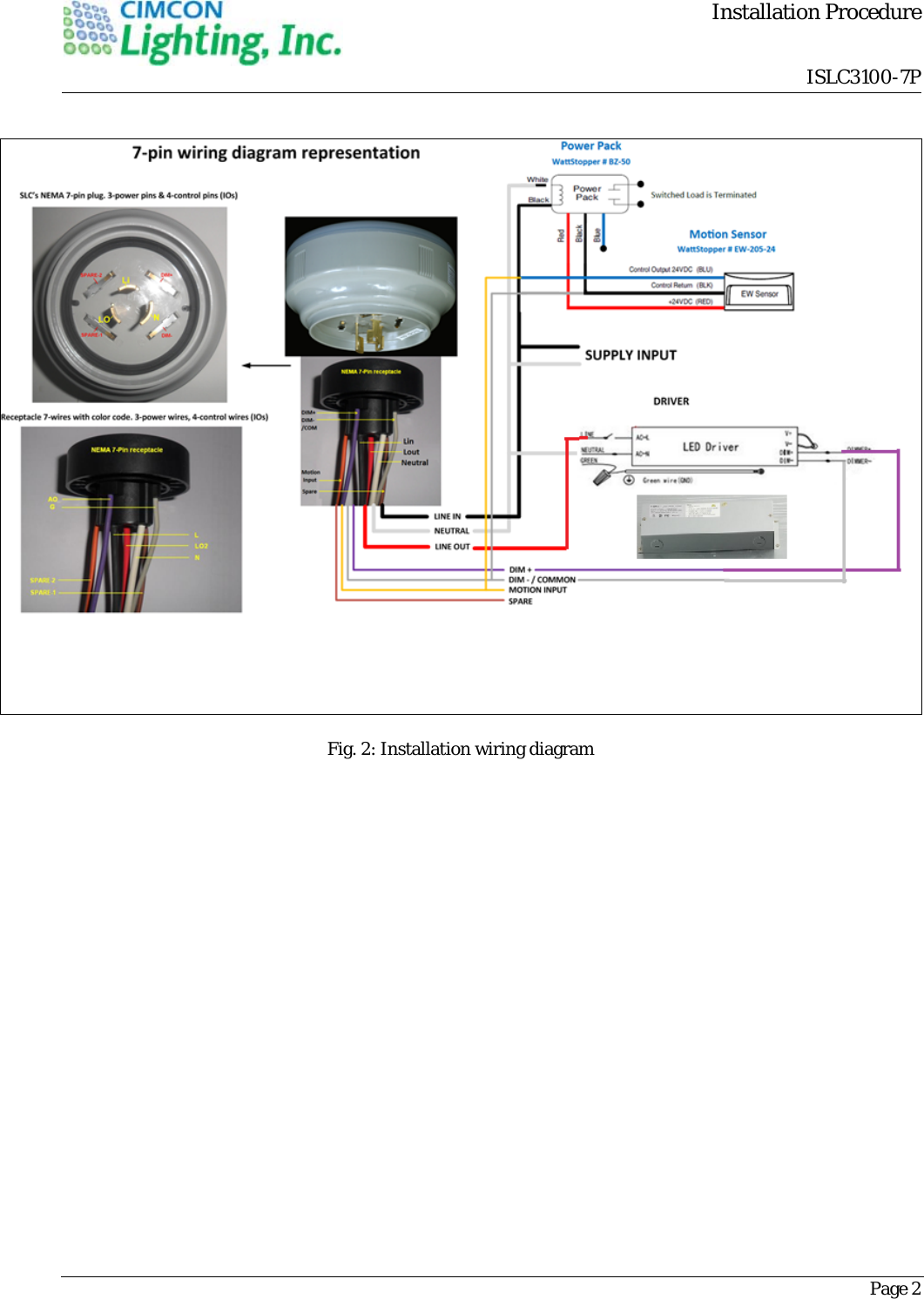         Installation Procedure                                 ISLC3100-7PPage 2  Fig. 2: Installation wiring diagram            