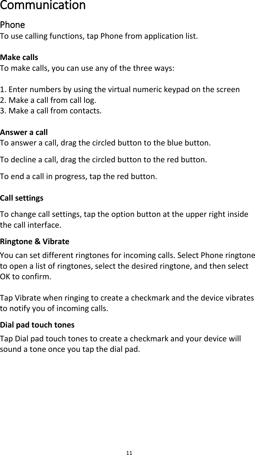 Page 11 of CLC Z623 Phantom User Manual