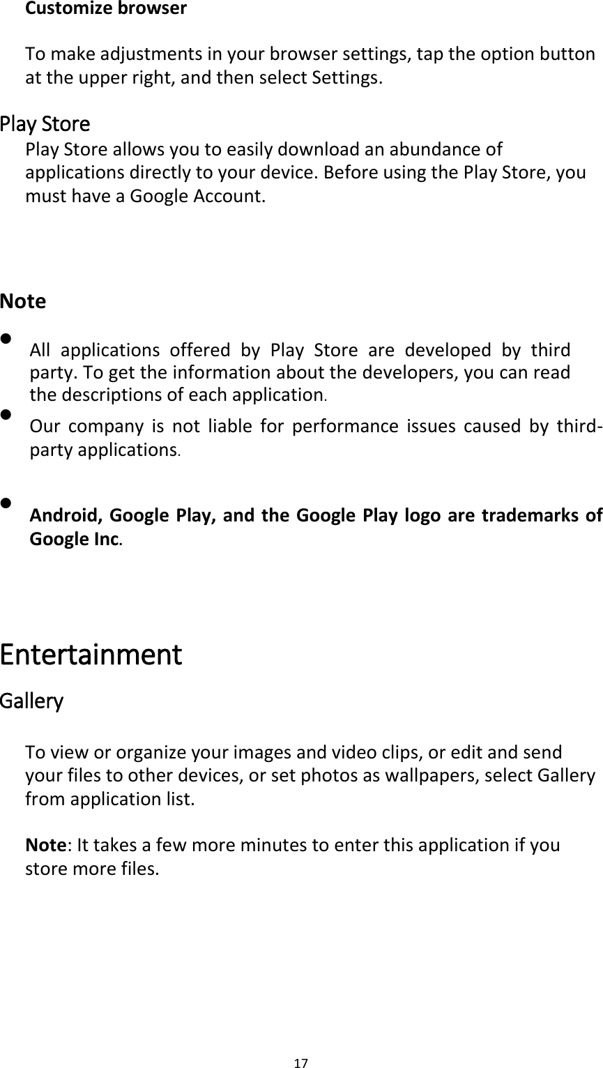 Page 17 of CLC Z623 Phantom User Manual