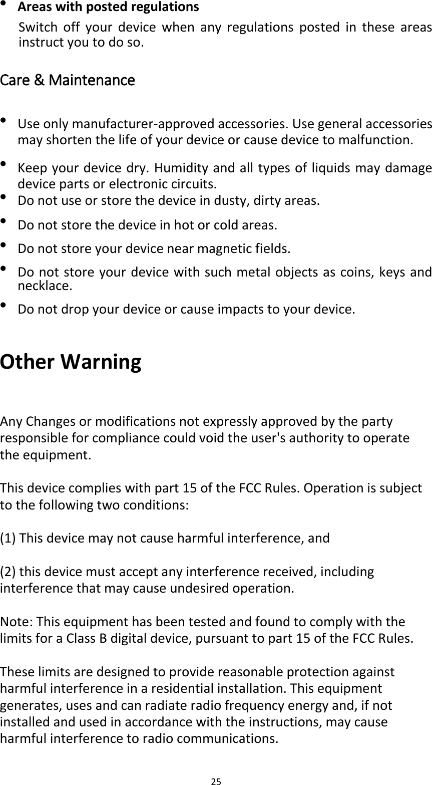 Page 25 of CLC Z623 Phantom User Manual