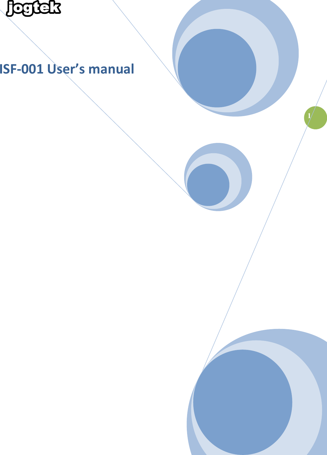  1          ISF-001 User’s manual                                  