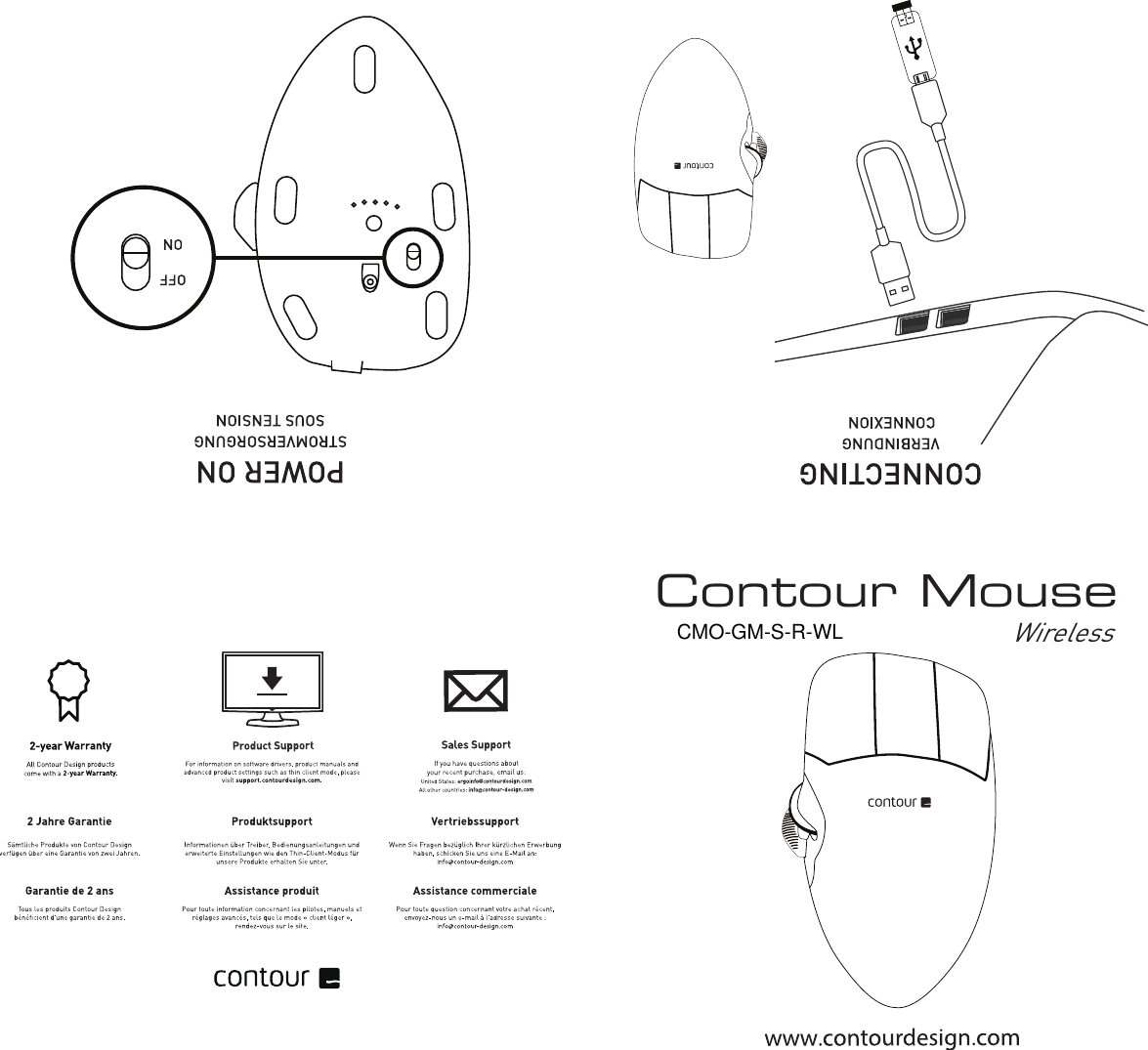 Contour MouseWirelessCMO-GM-S-R-WL