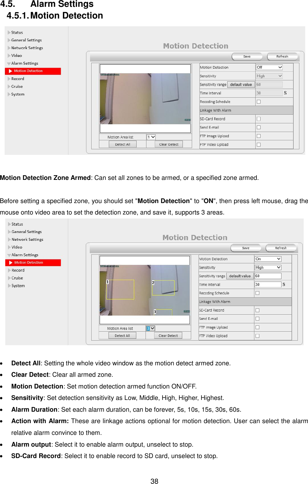 cp plus motion detection