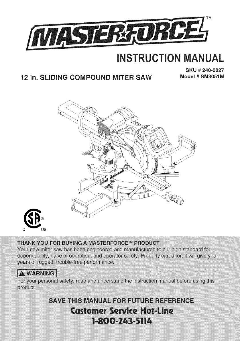 Craftsman Miter Saw Instructions