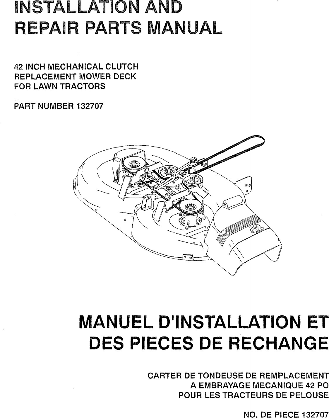 Page 1 of 8 - CRAFTSMAN  Mower Deck Manual L0909630