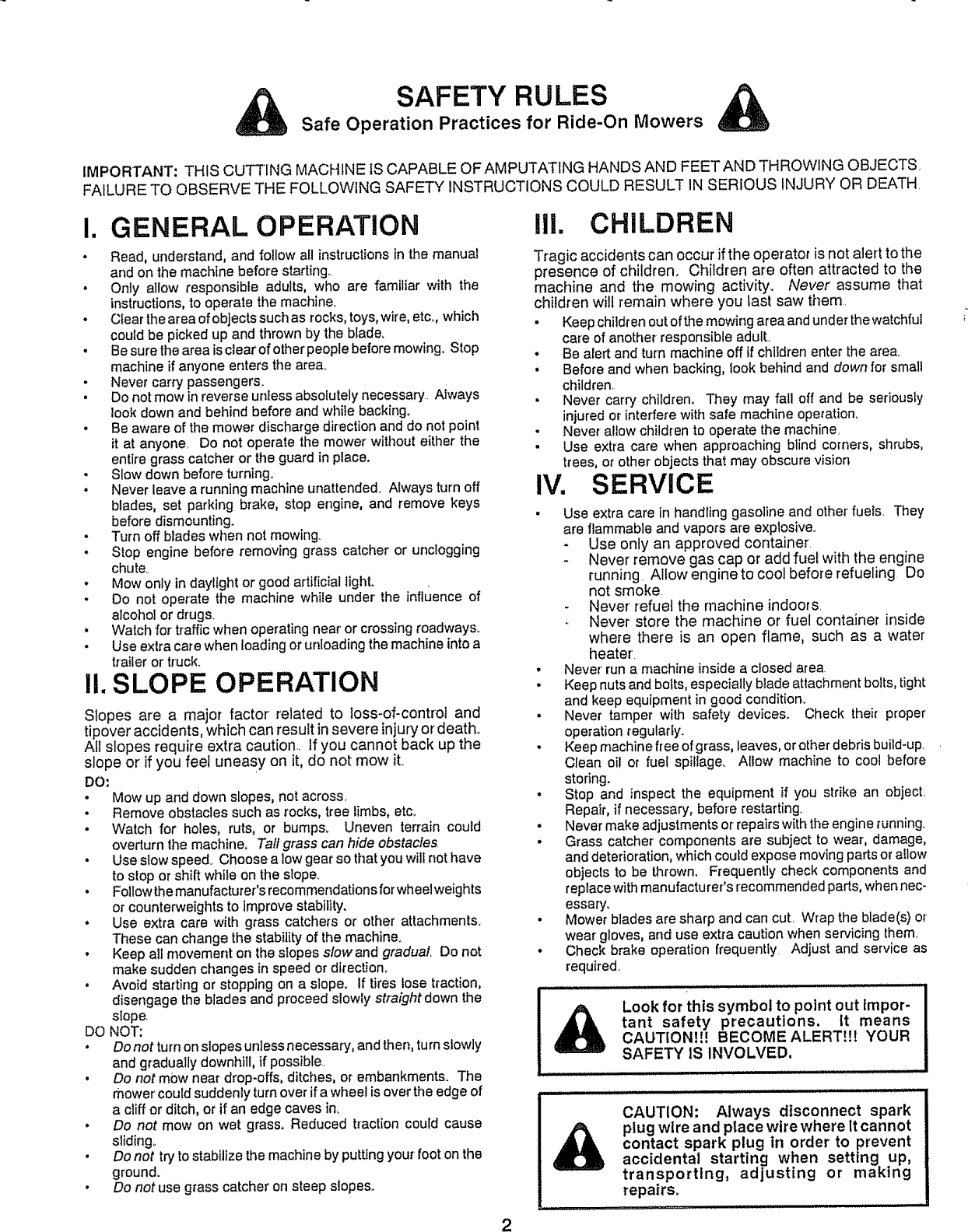 Page 2 of 8 - CRAFTSMAN  Mower Deck Manual L0909630