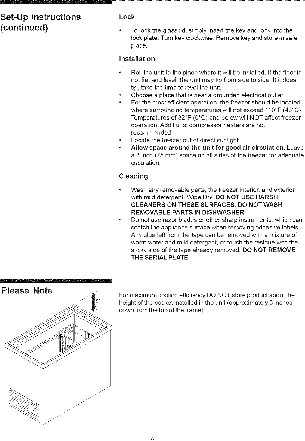 Crosley Chest Freezer Manual L0604637 Crosley Chest Freezer Manual L0604637