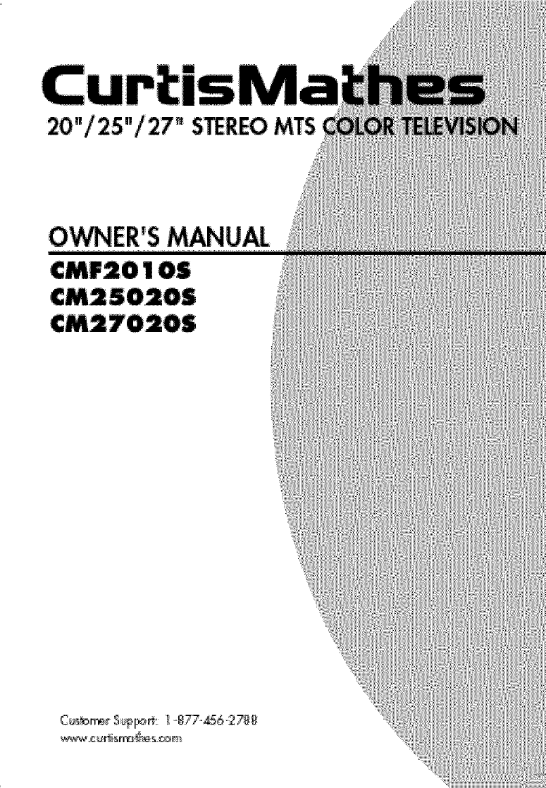 CURTIS MATHES Direct View Digital 27 To 40 TV Manual L0502503