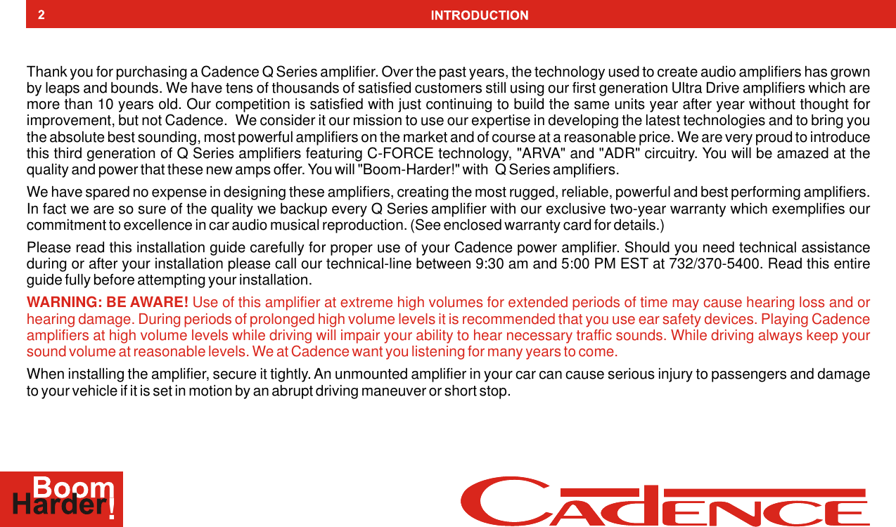 Cadence Q Drive Series Users Manual Curves