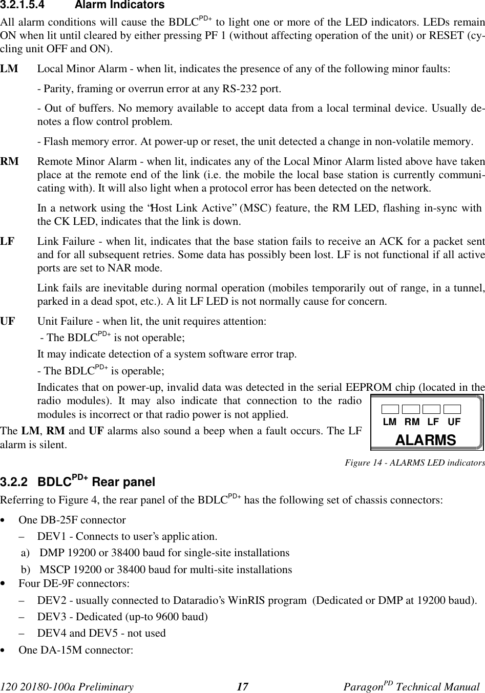 Page 24 of CalAmp Wireless Network BDD4T881-3 ParagonPD User Manual Parg PD  T100a Prelim