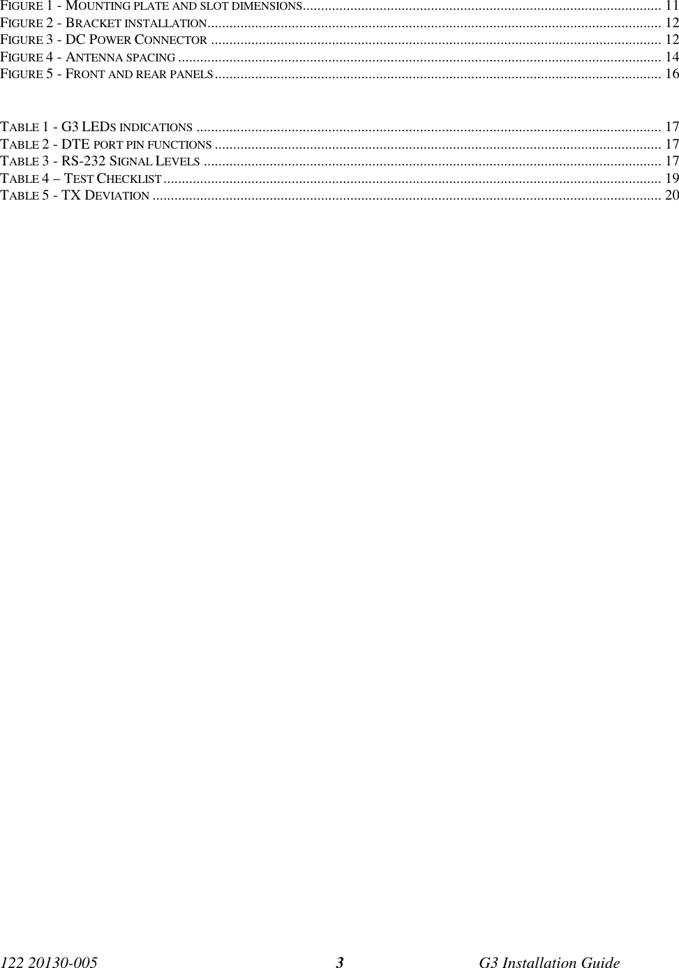 Page 3 of CalAmp Wireless Network GPD9 Gemini User Manual G3 i005 FCC CP2