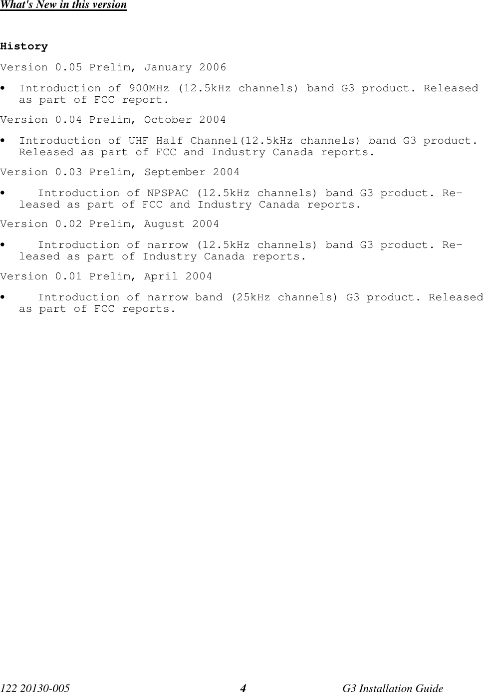 Page 4 of CalAmp Wireless Network GPD9 Gemini User Manual G3 i005 FCC CP2