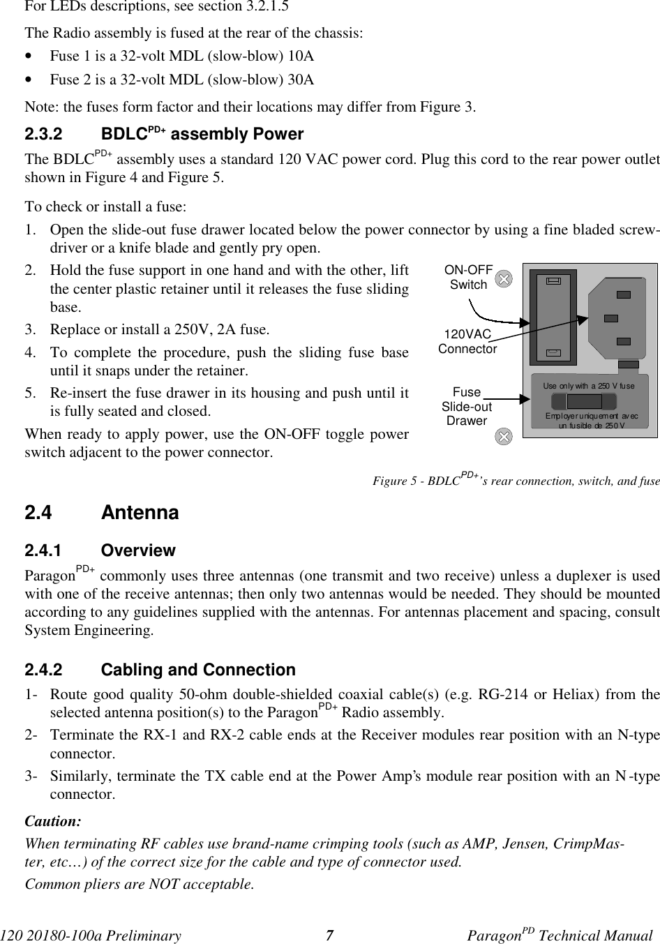 Page 14 of CalAmp Wireless Networks BDD4T85-1 Paragon/PD User Manual Parg PD  T100a Prelim