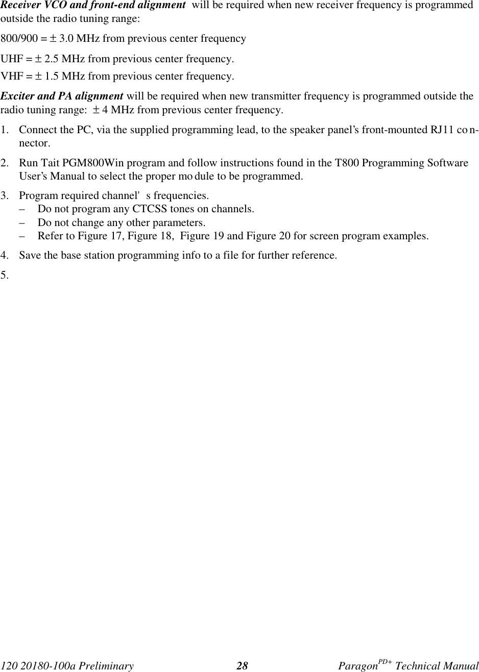 Page 35 of CalAmp Wireless Networks BDD4T85-1 Paragon/PD User Manual Parg PD  T100a Prelim