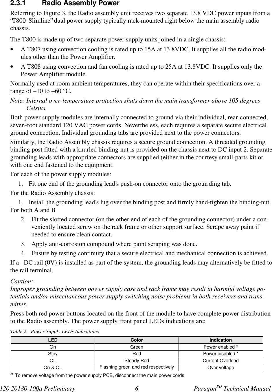 Page 13 of CalAmp Wireless Networks BDD4T85-2 ParagonPD User Manual Parg PD  T100a Prelim