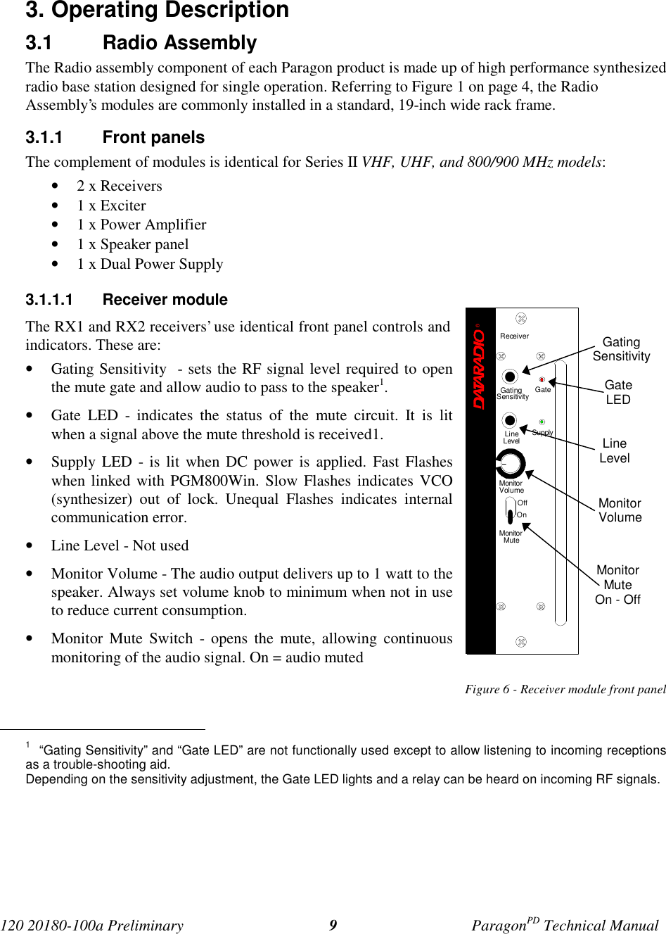 Page 16 of CalAmp Wireless Networks BDD4T85-2 ParagonPD User Manual Parg PD  T100a Prelim