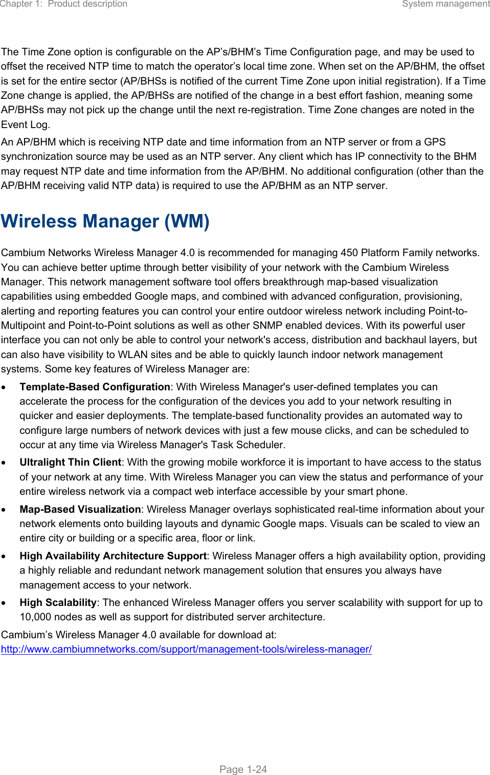 Page 62 of Cambium Networks 50450M 5GHz Point to MultiPoint Multi User MIMO Access Point User Manual PART1