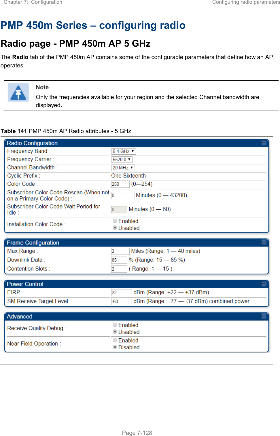 Page 145 of Cambium Networks 50450M 5GHz Point to MultiPoint Multi User MIMO Access Point User Manual PART2