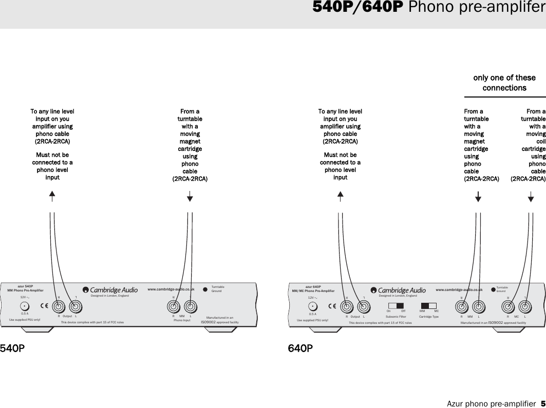 Page 5 of 8 - Cambridge-Audio Cambridge-Audio-Azur-540P-Users-Manual-  Cambridge-audio-azur-540p-users-manual