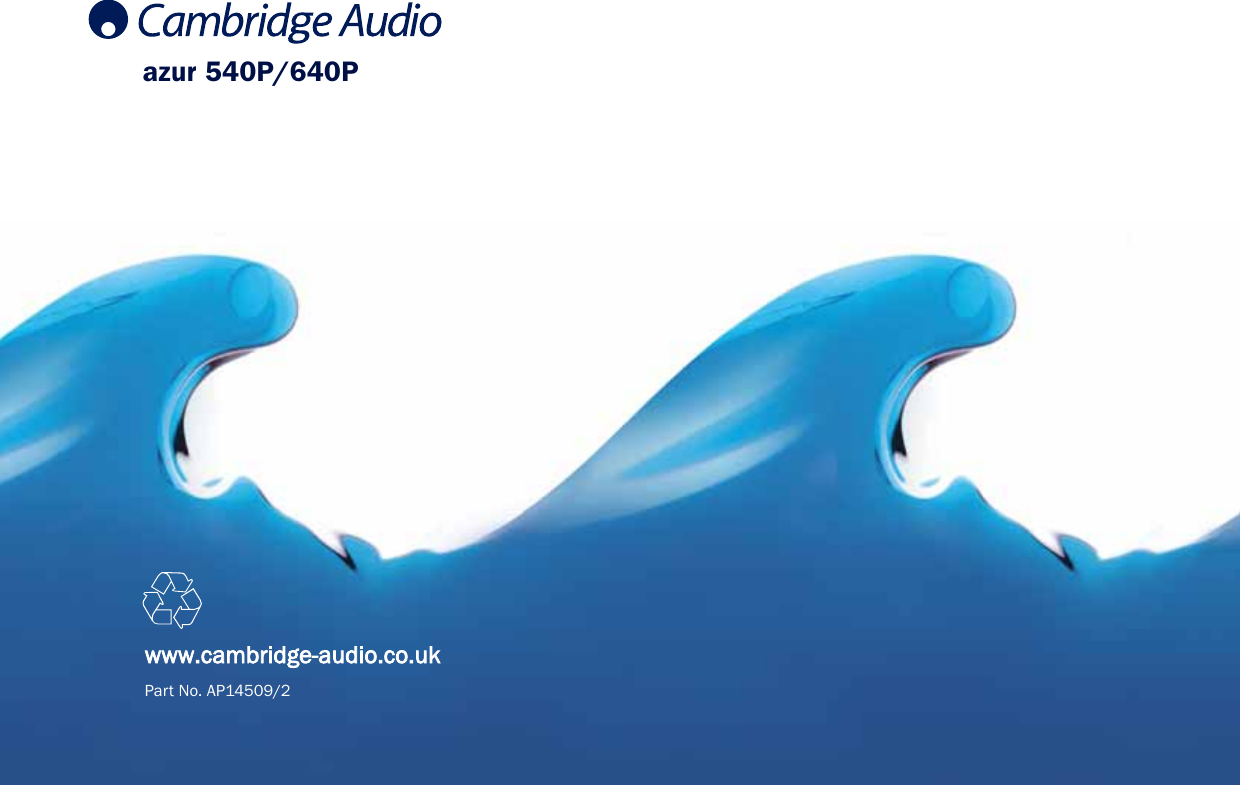 Page 8 of 8 - Cambridge-Audio Cambridge-Audio-Azur-540P-Users-Manual-  Cambridge-audio-azur-540p-users-manual