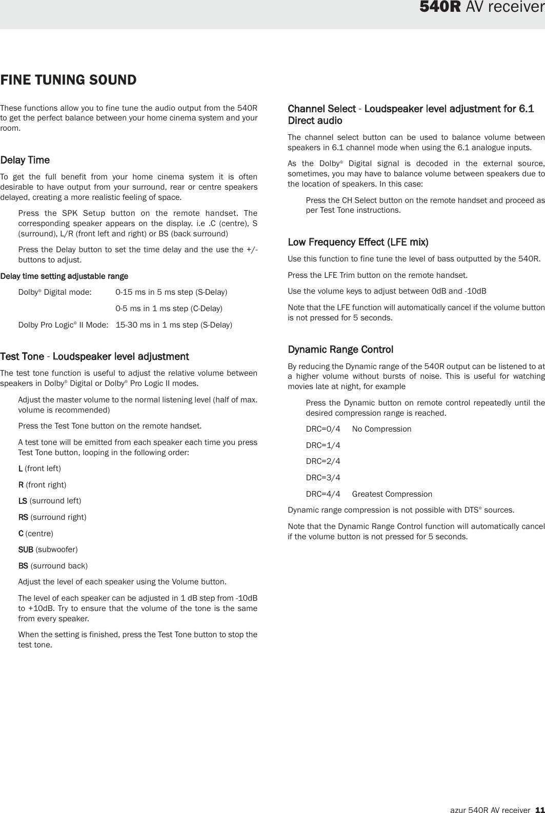 Page 10 of 12 - Cambridge-Audio Cambridge-Audio-Azur-540R-Users-Manual-  Cambridge-audio-azur-540r-users-manual