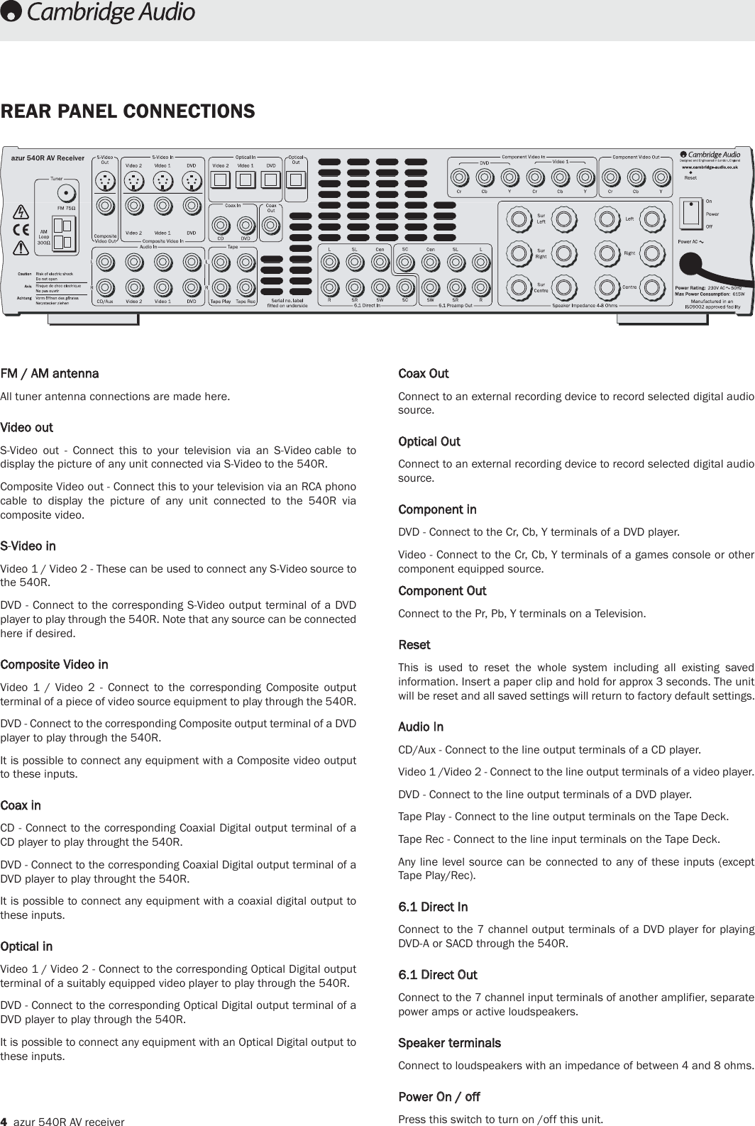 Page 3 of 12 - Cambridge-Audio Cambridge-Audio-Azur-540R-Users-Manual-  Cambridge-audio-azur-540r-users-manual