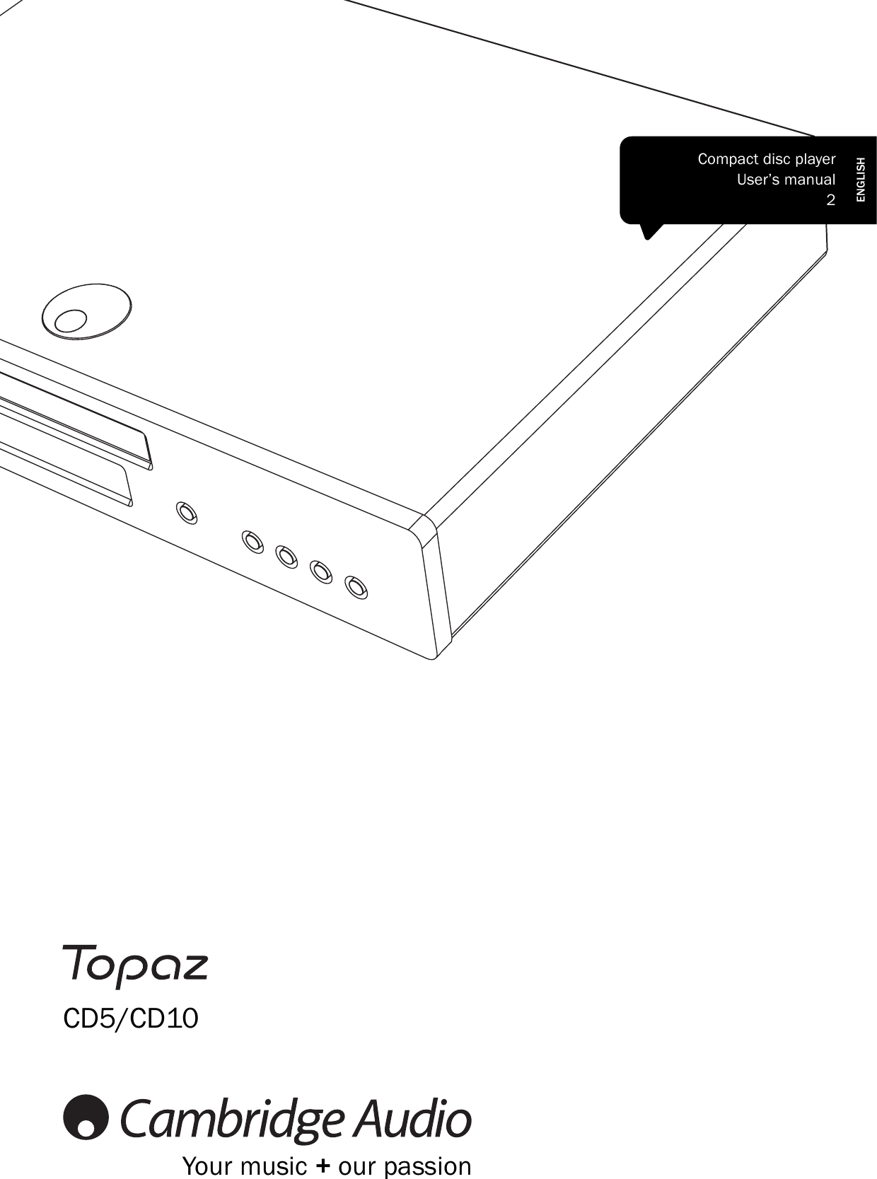 Page 1 of 10 - Cambridge-Audio Cambridge-Audio-Topaz-Cd10-Users-Manual-  Cambridge-audio-topaz-cd10-users-manual