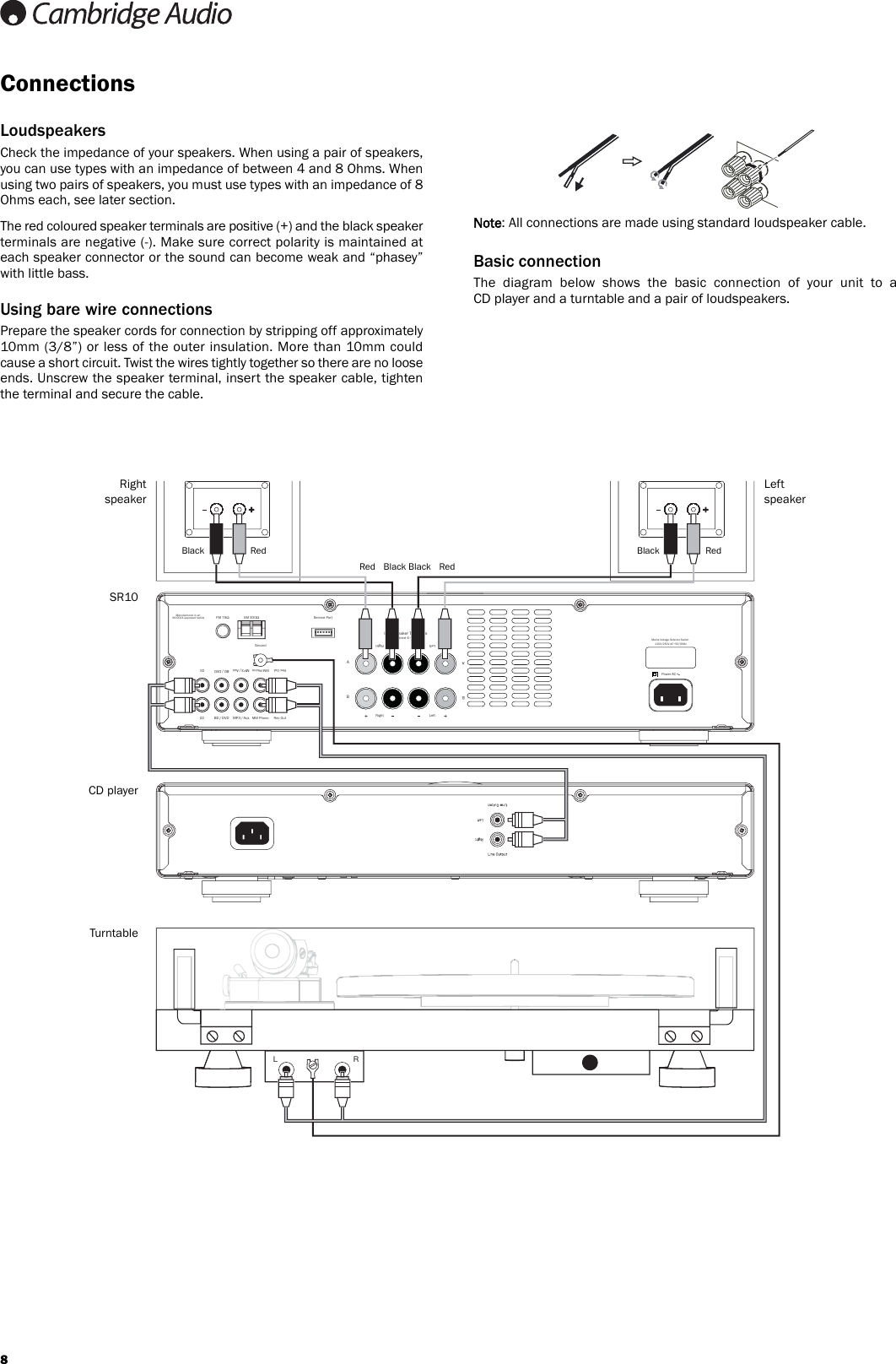 Page 8 of 12 - Cambridge-Audio Cambridge-Audio-Topaz-Sr10-Users-Manual-  Cambridge-audio-topaz-sr10-users-manual