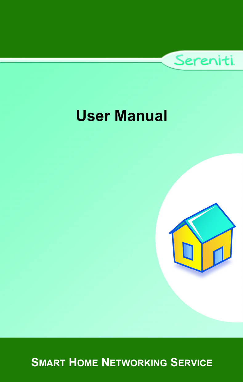 User ManualSMART HOME NETWORKING SERVICE