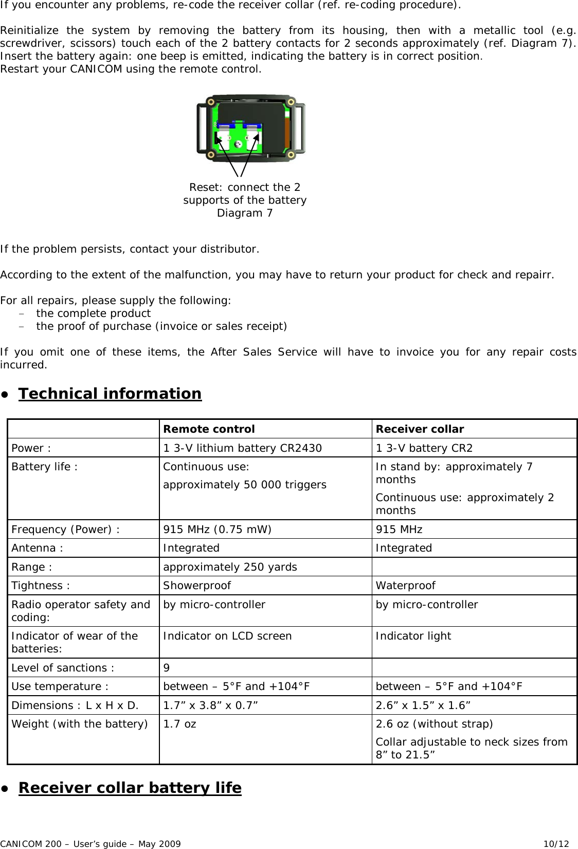 Page 10 of 12 - Canicom Canicom-200-Users-Manual-  Canicom-200-users-manual