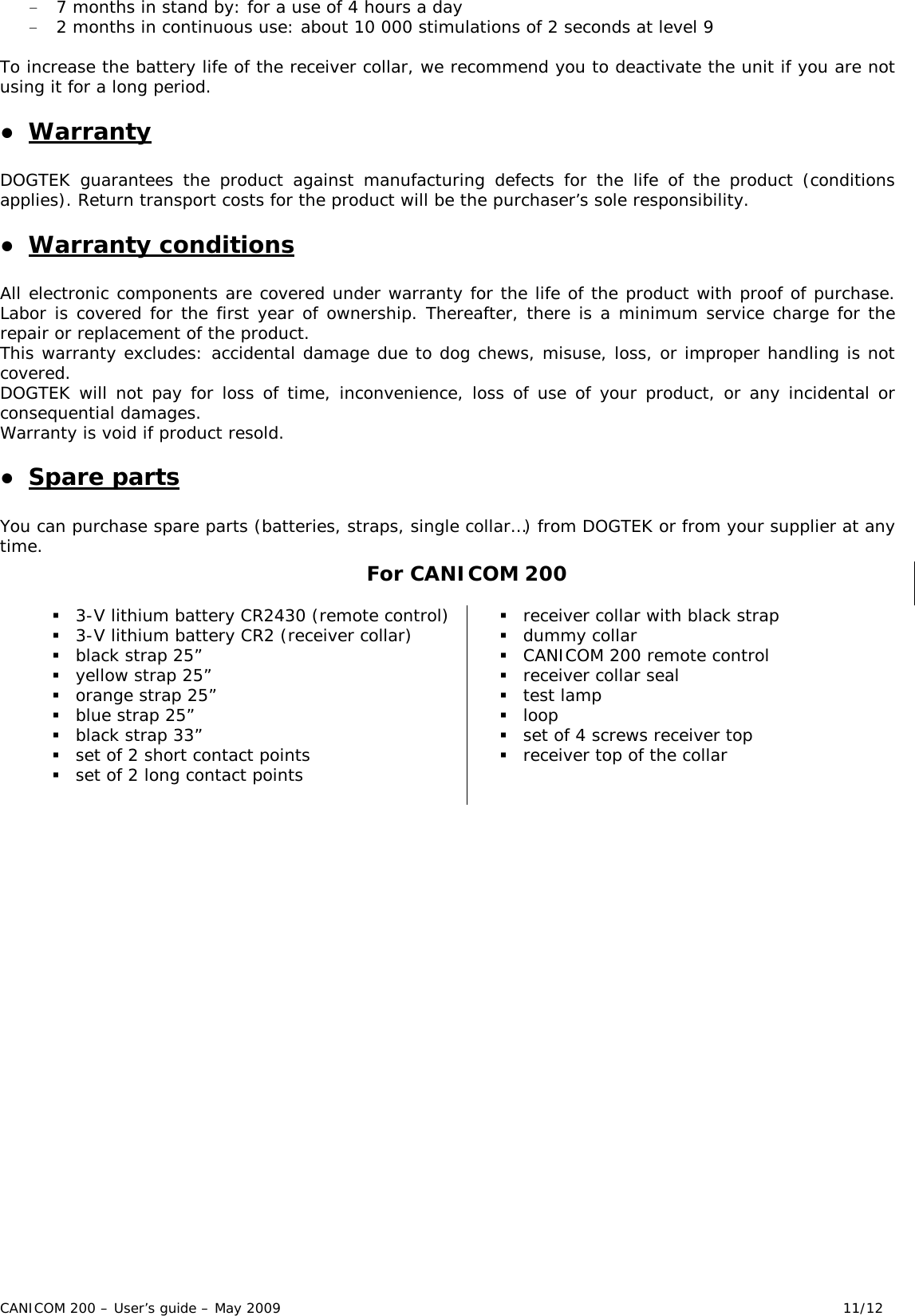 Page 11 of 12 - Canicom Canicom-200-Users-Manual-  Canicom-200-users-manual