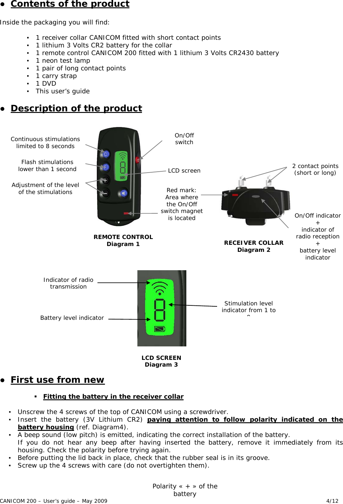 Page 4 of 12 - Canicom Canicom-200-Users-Manual-  Canicom-200-users-manual