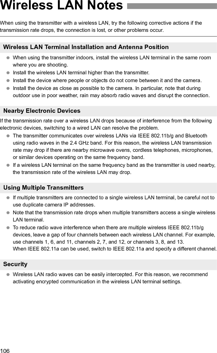 107Click the Windows [Start] button  [All Programs]  [Accessories]  [Command Prompt]. Type ipconfig/all and press the &lt;Enter&gt; key.The IP address assigned to the computer is displayed, as well as the subnet mask, gateway, and DNS server information.To avoid using the same IP address for the computer and other devices on the network when configuring the IP address assigned to the camera (page 25), change the rightmost numbers here.In Mac OS X, open the [Terminal] application, type ifconfig -a, and press the &lt;Return&gt; key. The IP address assigned to the computer is indicated in the [en0] item by [inet], in the format ***.***.***.***.To avoid using the same IP address for the computer and other devices on the network when configuring the IP address assigned to the camera (page 25), change the rightmost numbers here.* For information on the [Terminal] application, refer to the Mac OS X help.Checking Network SettingsWindowsMacintosh