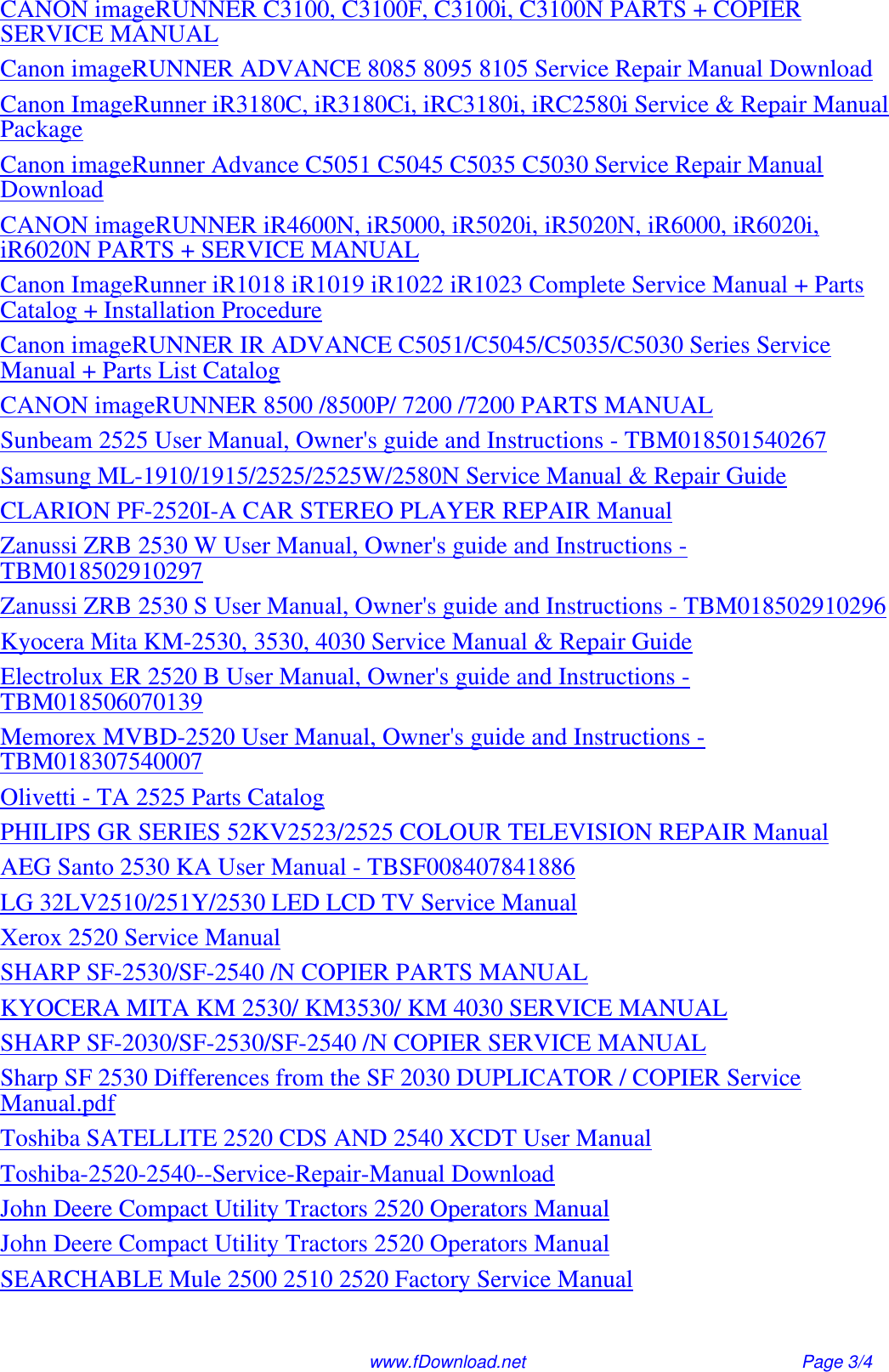 Page 3 of 4 - Canon Canon-All-In-One-Printer-2520I-Users-Manual- ImageRunner 2530i 2530 2525i 2525 2520i 2520 Service Manual & Repair Guide  Canon-all-in-one-printer-2520i-users-manual