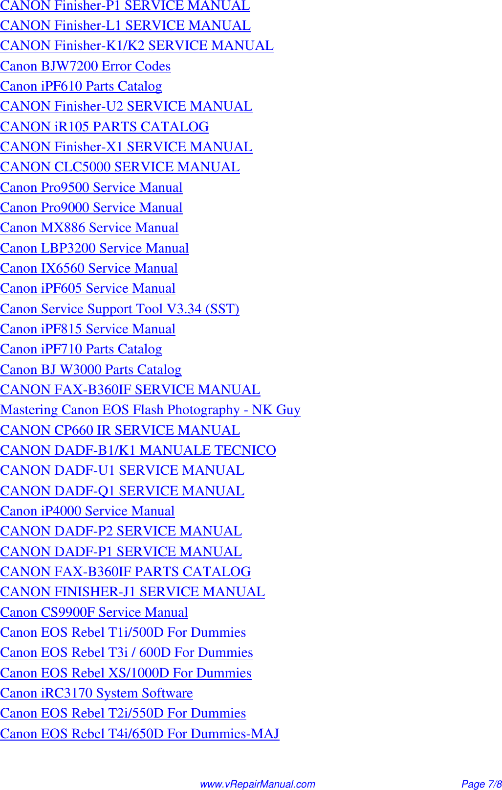 Page 7 of 8 - Canon Canon-Copier-Np6020-Users-Manual- NP6020 NP 6020 Service & Repair Manual  Canon-copier-np6020-users-manual