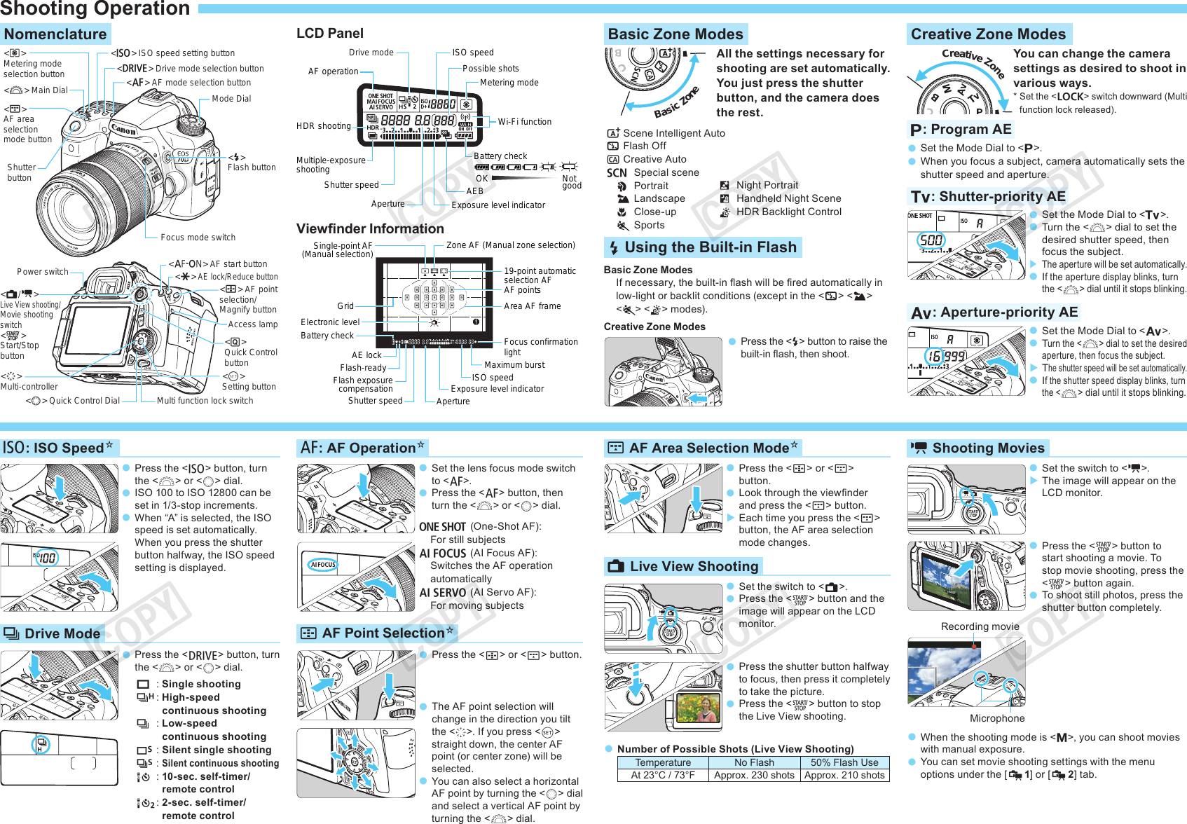 Page 2 of 2 - Canon Canon-Eos-70D-Quick-Reference-Guide