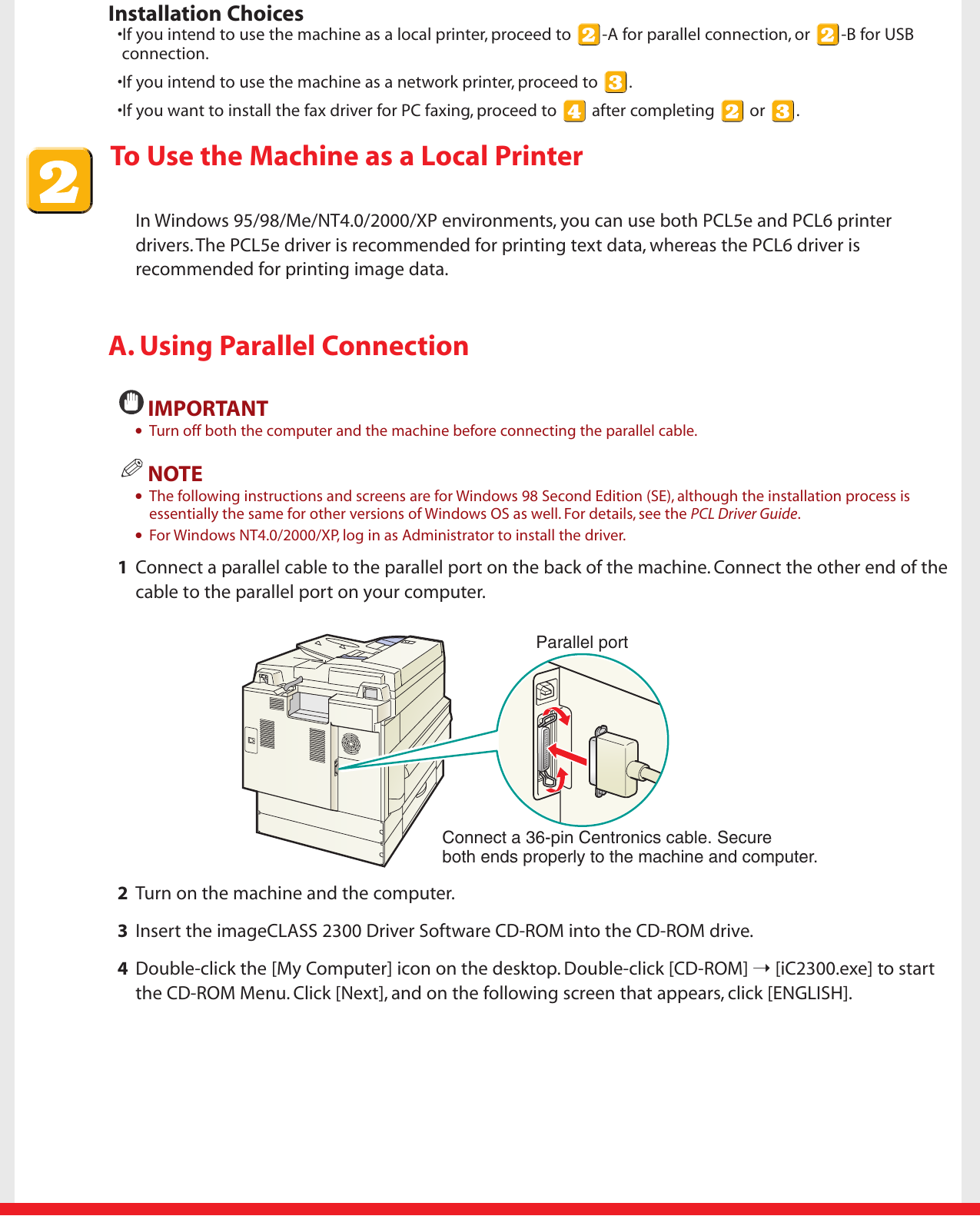 Page 2 of Canon Canon-Imageclass-2300N-Owners-Manual- Set-
