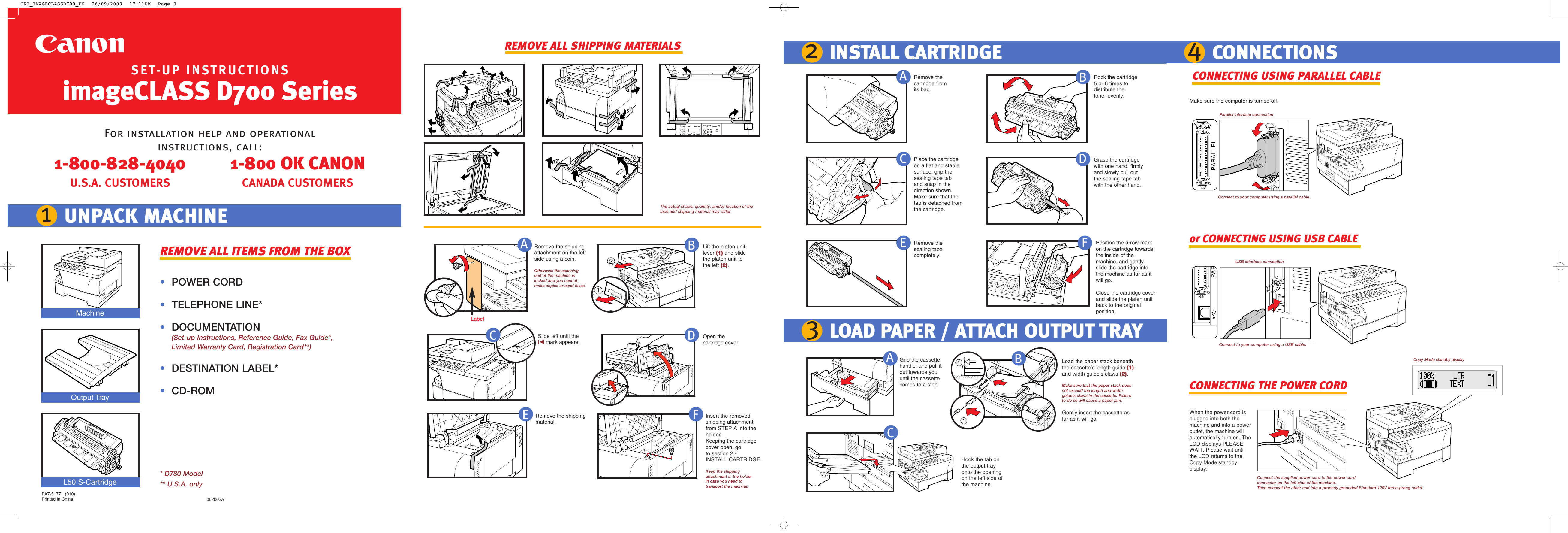 Page 1 of 8 - Canon Canon-Imageclass-D780-Instruction-Guide- CRT_IMAGECLASSD700_EN  Canon-imageclass-d780-instruction-guide