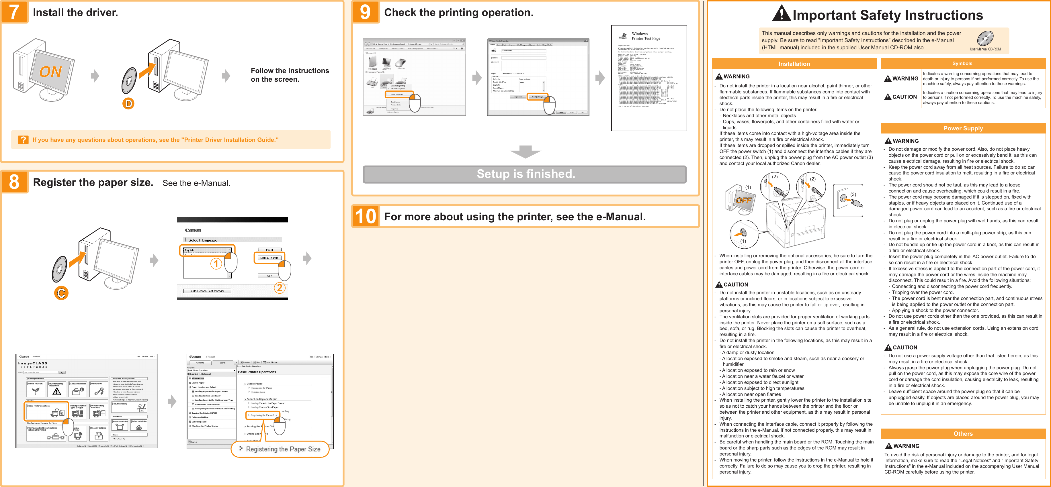 Page 2 of 2 - Canon Canon-Imageclass-Lbp6780Dn-Quick-Start-Guide LBP6780dn Quick Setup Guide
