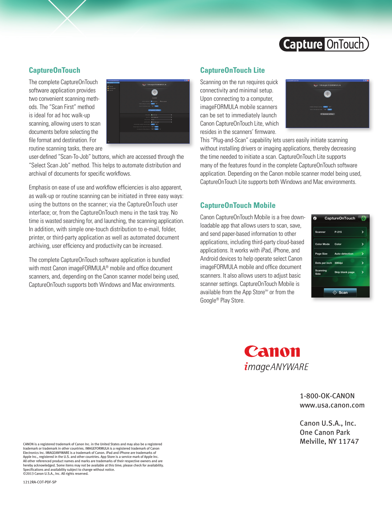 Page 2 of 2 - Canon Canon-Imageformula-Dr-2510C-Compact-Color-Scanner-Read-Only-Brochure-  Canon-imageformula-dr-2510c-compact-color-scanner-read-only-brochure