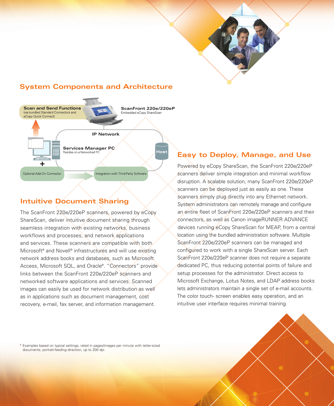 Page 3 of 6 - Canon Canon-Imageformula-Scanfront-220E-Read-Only-Brochure-  Canon-imageformula-scanfront-220e-read-only-brochure