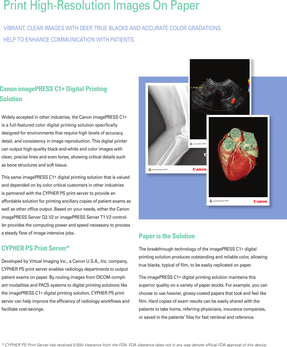 Page 3 of 4 - Canon Canon-Imagepress-C1-Read-Only-Brochure-  Canon-imagepress-c1-read-only-brochure