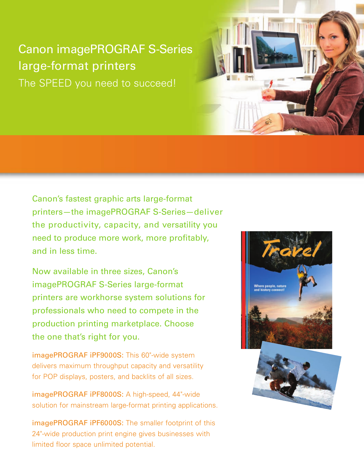 Page 2 of 8 - Canon Canon-Imageprograf-Ipf6000S-Read-Only-Printer-Brochure- Ipf S Series Brochure  Canon-imageprograf-ipf6000s-read-only-printer-brochure