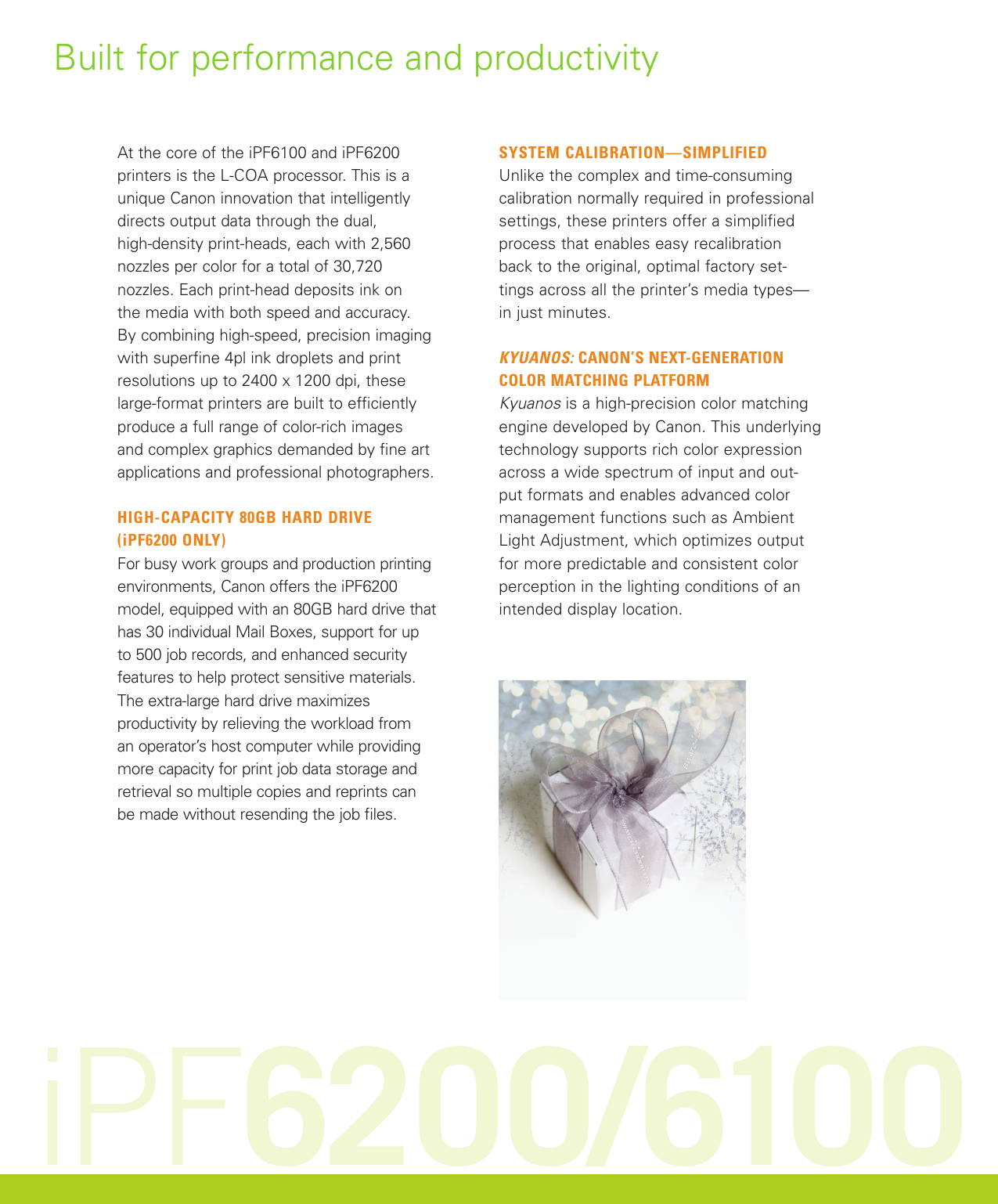 Page 5 of 8 - Canon Canon-Imageprograf-Ipf6200-Brochure-  Canon-imageprograf-ipf6200-brochure