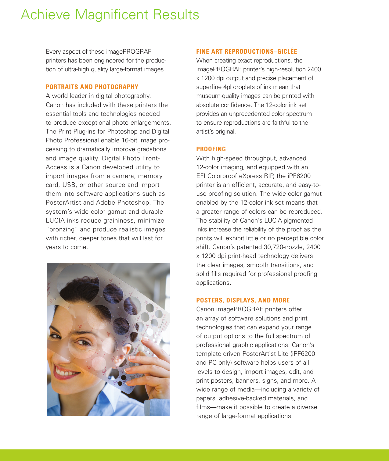 Page 7 of 8 - Canon Canon-Imageprograf-Ipf6200-Brochure-  Canon-imageprograf-ipf6200-brochure