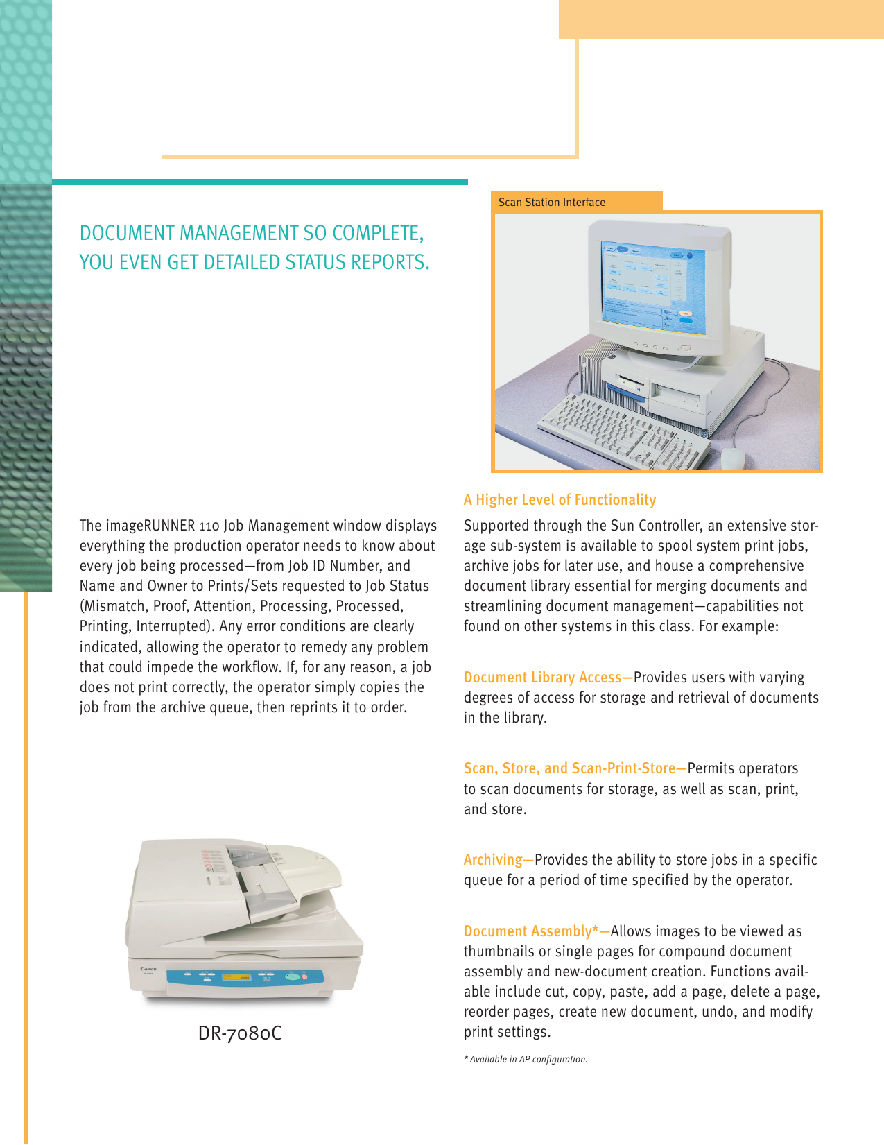 Page 10 of 12 - Canon Canon-Imagerunner-110-Brochure- 92688_Brochure.r3  Canon-imagerunner-110-brochure