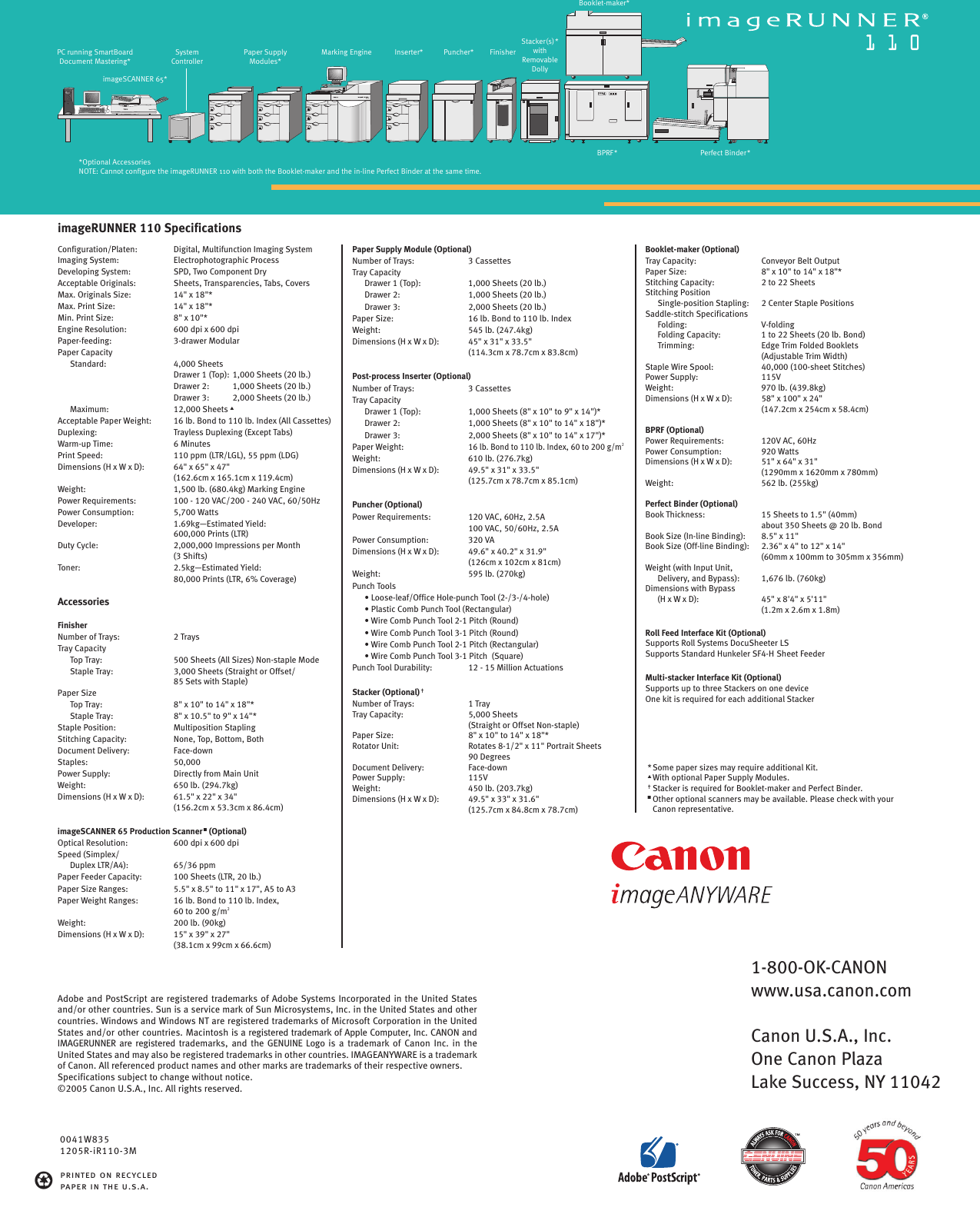 Page 12 of 12 - Canon Canon-Imagerunner-110-Brochure- 92688_Brochure.r3  Canon-imagerunner-110-brochure