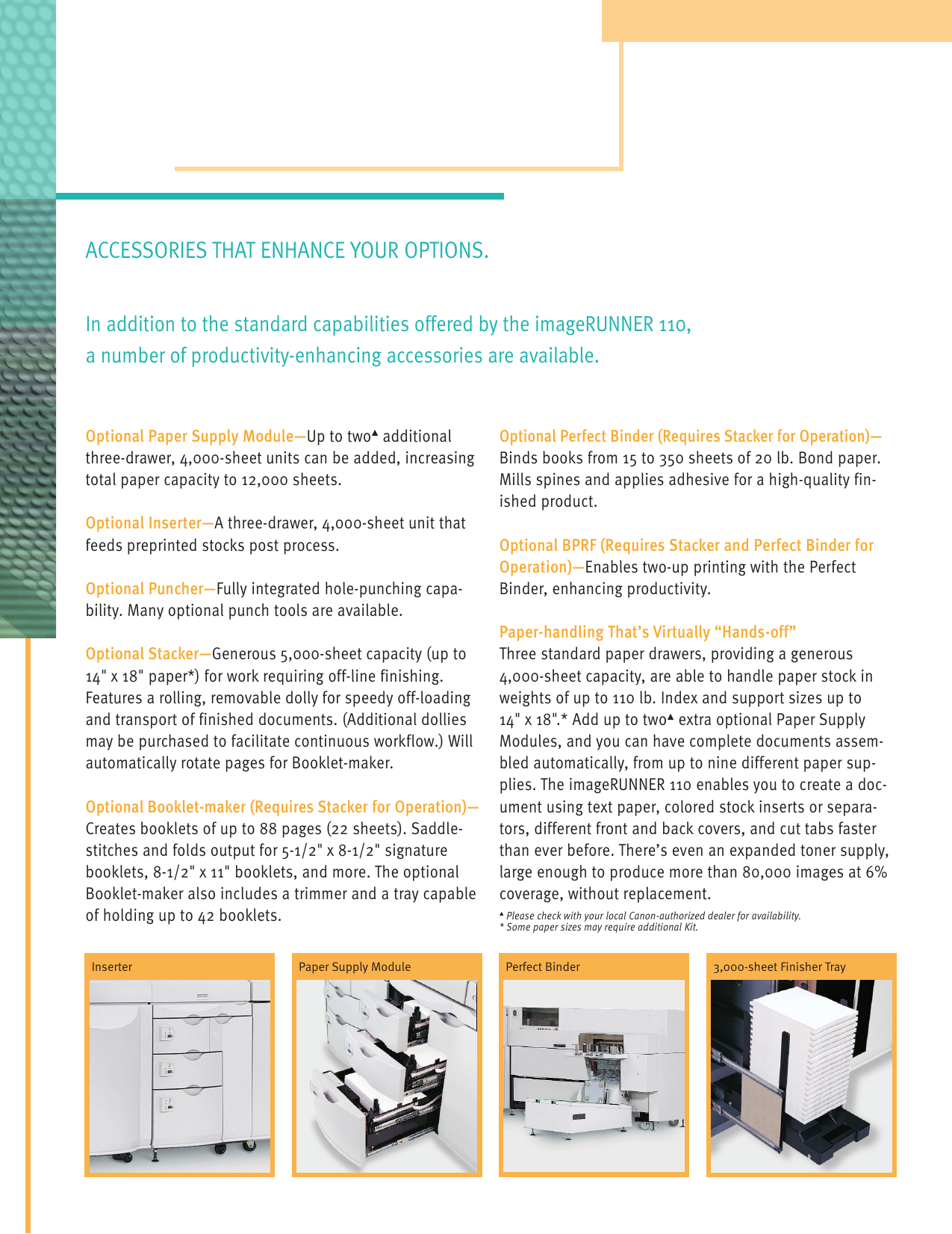Page 4 of 12 - Canon Canon-Imagerunner-110-Brochure- 92688_Brochure.r3  Canon-imagerunner-110-brochure