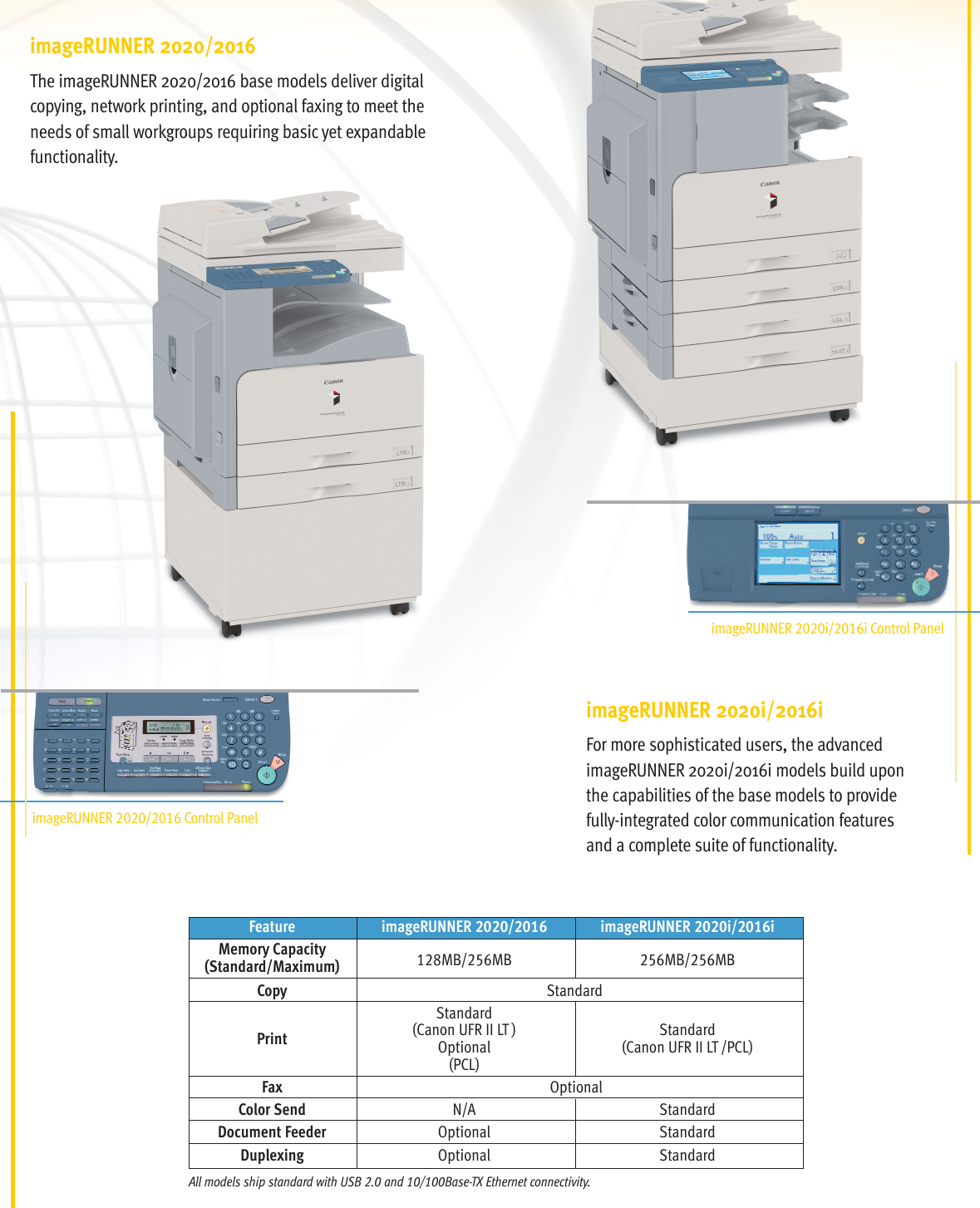 Page 3 of 6 - Canon Canon-Imagerunner-2016I-Brochure- IR2020-2016Brochure  Canon-imagerunner-2016i-brochure