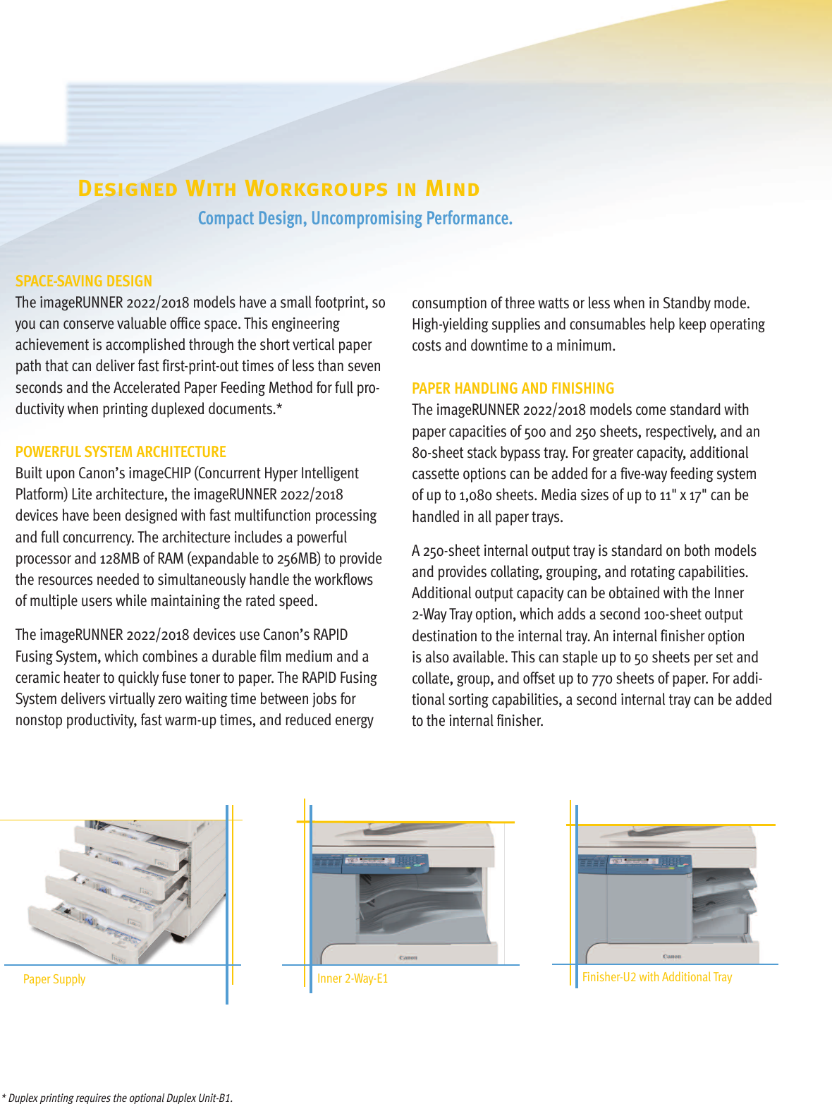 Page 4 of 8 - Canon Canon-Imagerunner-2018-High-Res-Print-Brochure-  Canon-imagerunner-2018--print-brochure